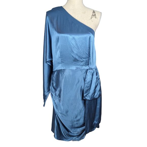 Elliatt Saronic One Shoulder Dress Blue Size Large - Picture 3 of 16